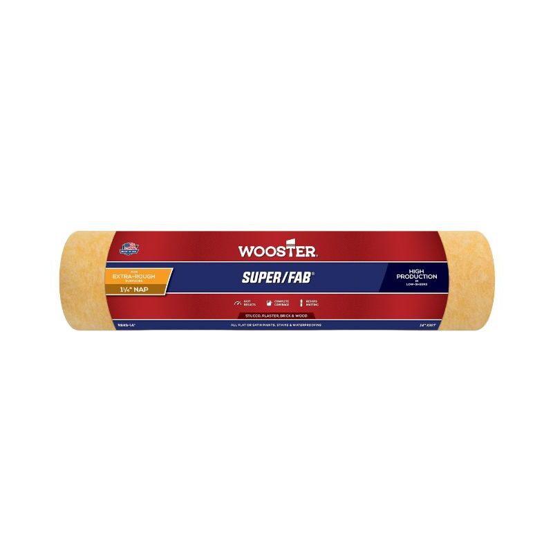 Wooster - Super Fab 1.25' Nap Extra Rough Paint Roller Sleeve - 14 Inch