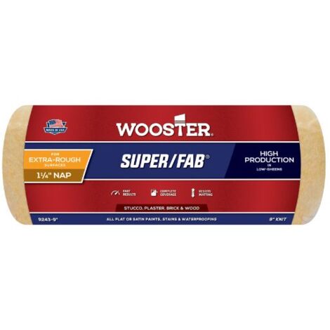 Wooster Super Fab 1.25" Nap Extra Rough Paint Roller Sleeve - 9 Inch
