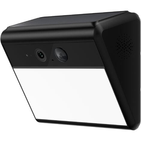 Woox Cámaras solares de pared, cámaras de seguridad 2K inalámbricas para exteriores, detección de IA mejorada con batería para cercas y estacionamiento, fácil configuración, visión nocturna a color