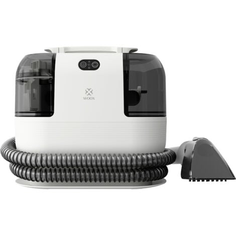 WOOX Limpiador de alfombras portátil con vapor, 15Kpa succión - 2 en 1 para tapicerías, mascotas y coches