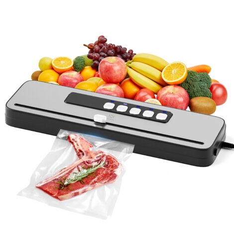 WOOX Machine sous Vide, Machine de Mise sous Vide Domestique Rapide et Compacte, Haute Vitesse de Fonctionnement Continu, Pour la Conservation d'Aliments Secs et Humides