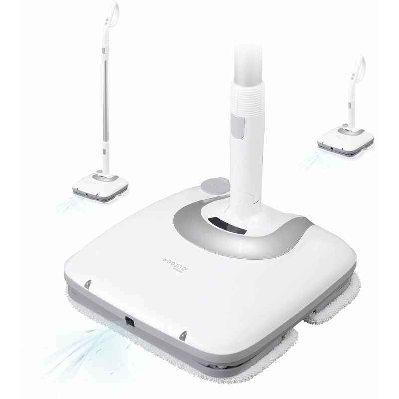 Woozoo, Lavapavimenti senza filo, 900 vibrazioni/min, Autonomia 70 min, Multidirezionale, Per tutti i tipi di pavimento - Cordless Rechargeable