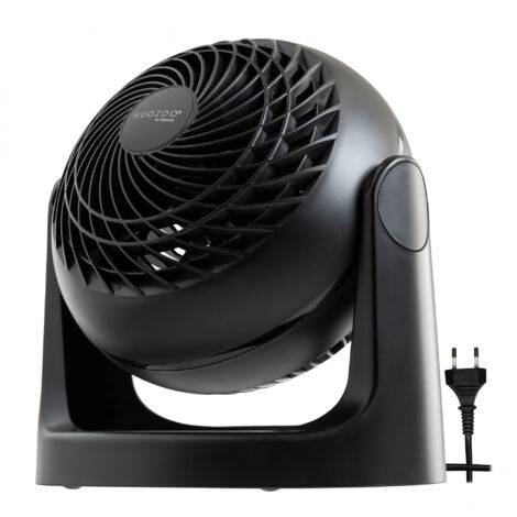 Woozoo, Ventilatore da tavolo silenzioso, potente e portatile, 13m², Portata 12 m, Inclinazione verticale a 360°, Ufficio - Woozoo PCF-HE15  - Nero