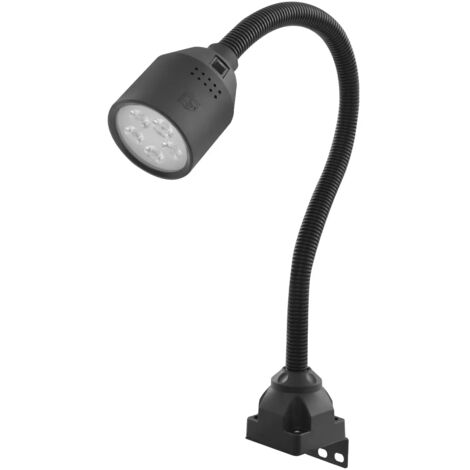 Work Desk Light, Machine Work Light, LED Flexible Gooseneck Light 700 Lumens IP65 Water and Dust Resistant 110-220 Volt Universal Fixed Base Work Light for Machine Tool and Lathe Industrial Lighting