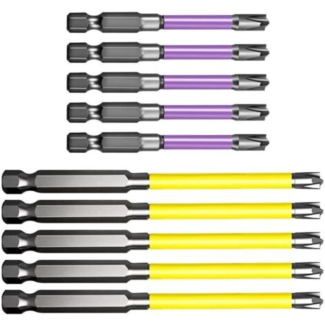 Work Embout de tournevis cruciforme magn tique 65 mm et 110