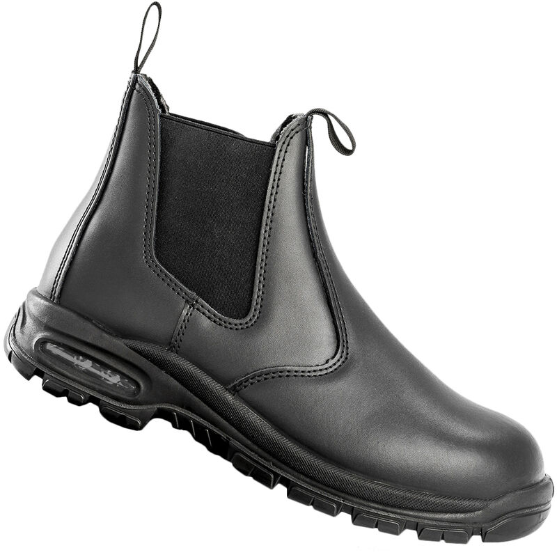 Unisex Adult Kane Leather Safety Dealer Boots (12 uk) (Black) - Black - Work-guard By Result