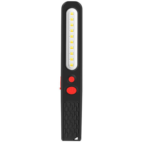 Work Lamp LED Rechargeable Light combined Double Color inspection lamp 2 in 1 COB LED Torch Light with Double Magnetic Auto Garage Workshop Camping Housing etc.