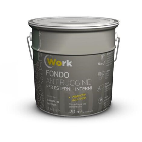 WORK SMALTO ANTIRUGGINE GRIGIO LT 2,5