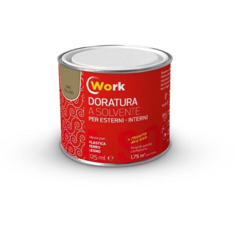 WORK SMALTO DORATO SOLVENTE ORO PALLIDO 125ML