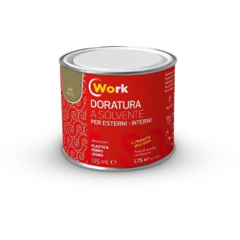 WORK SMALTO DORATO SOLVENTE ORO RICCOO 125ML