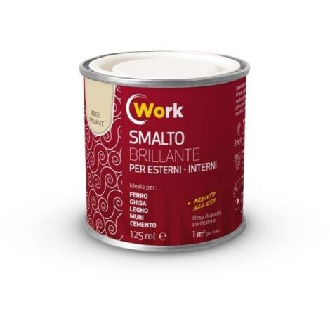 WORK SMALTO  SOLVENTE 125ML BEIGE BRILLANTE