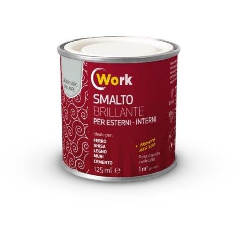 WORK SMALTO  SOLVENTE 125ML GRIGIO CHIARO BRILLANTE