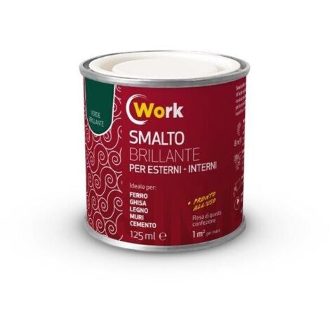 WORK SMALTO  SOLVENTE 125ML VERDE BRILLANTE