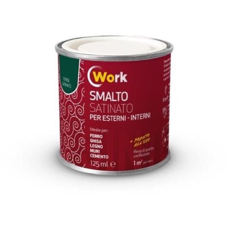 WORK SMALTO SOLVENTE 125ML VERDE SATINATO