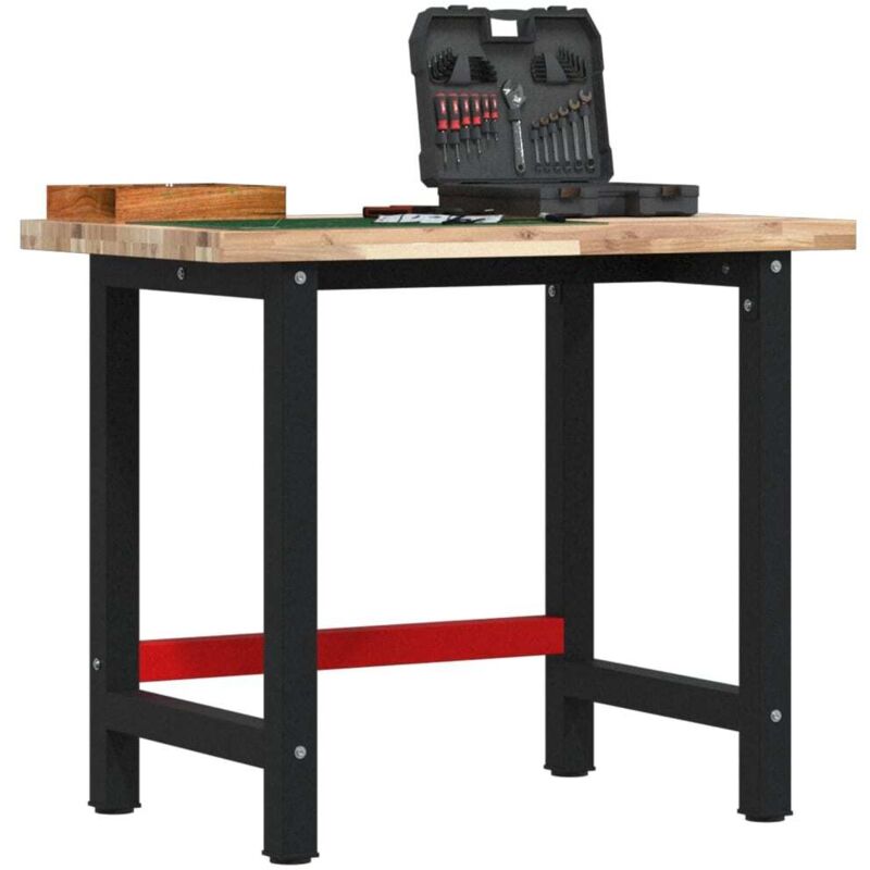 Workbench 100x60x83 cm Solid Wood Acacia Rectangular vidaXL