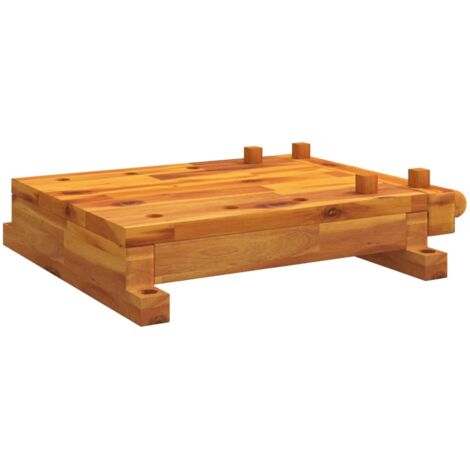 Workbench Tabletop with Vice 52x44x9.5 cm Solid Wood Acacia vidaXL