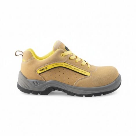 Workfit DUNE Zapato de Seguridad S1 – Puntera Fibra de Vidrio 200 J, Suela PU Doble Densidad Antideslizante y Antiestática  37  37