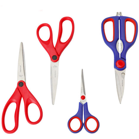 WORKPRO Set of ciseaux, lames of acier inoxydable, plastique moulé, coupe polyvalente, W000400