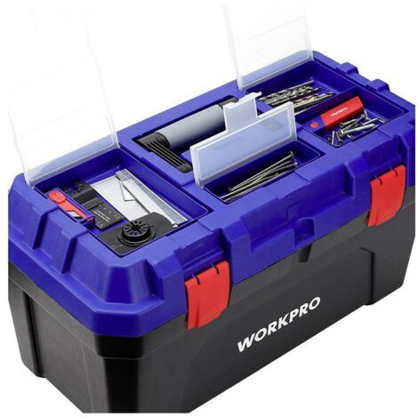 WorkPro WP283003 572 x 300 x 295 mm Boîte à outils vide bleu, noir Y231583