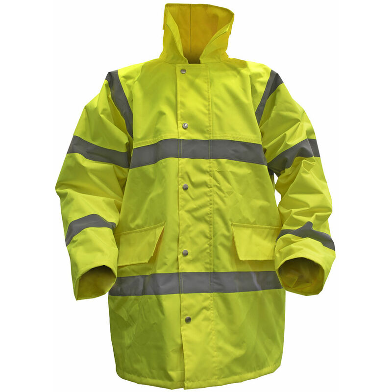 Worksafe - 806XL Hi-Vis Yellow Motorway Jacket with Quilted Lining - X-Large