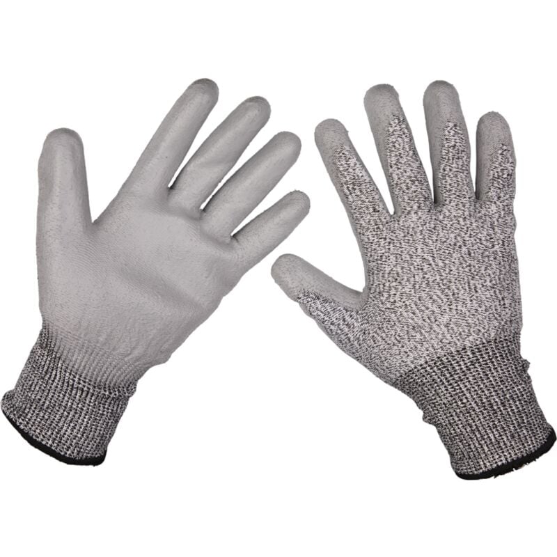 Anti-cut pu Gloves (Cut Level c - Large) - Pair - Sealey