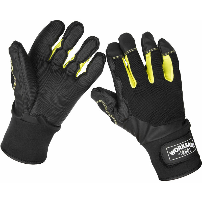 9142XL Anti-Vibration Gloves X-Large - Pair - Sealey