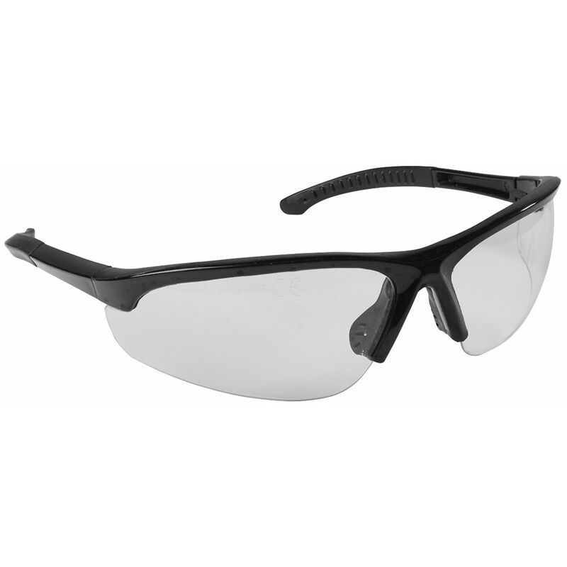 Worksafe 9213 Zante Style Clear Safety Glasses with Adjustable Arms