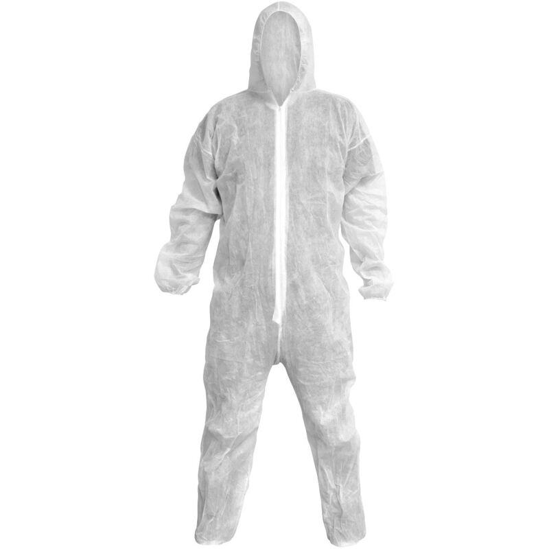 Disposable Coverall White - Extra Size l - Sealey