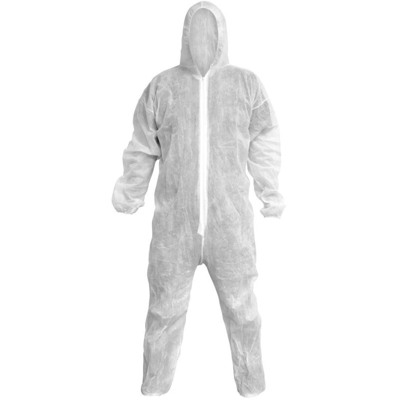 Disposable Coverall White - Extra Size l - Sealey