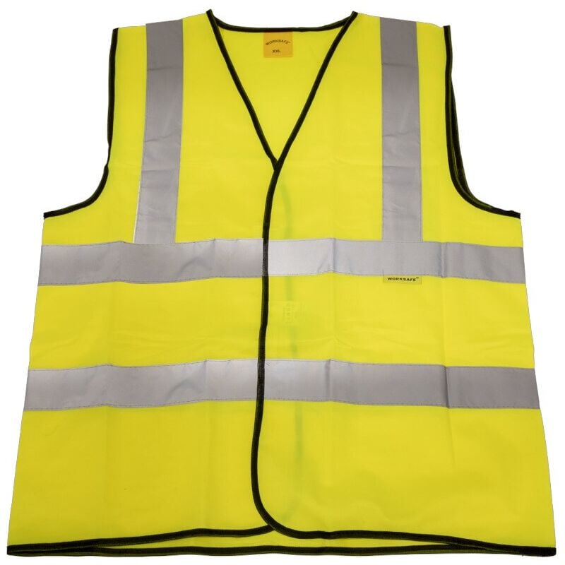 Sealey - Hi-vis Waistcoat (Site and Road Use) Yellow - XX-Large