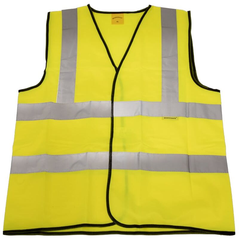 Sealey - Hi-vis Waistcoat (Site and Road Use) Yellow - X-Large