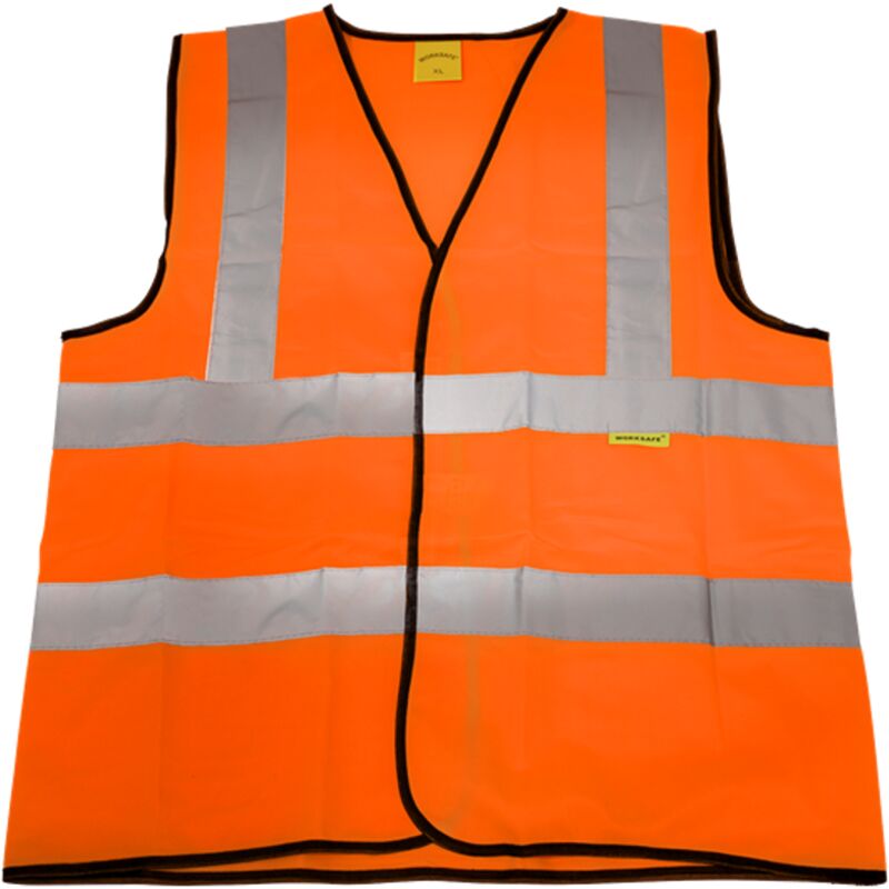 9812XXL Worksafe Hi-Vis Orange Waistcoat - XX-Large - Sealey