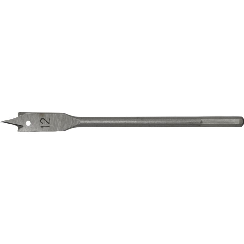 Flat Wood Bit 12mm x 152mm - Sealey