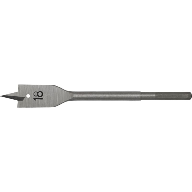 Flat Wood Bit 18mm x 152mm - Sealey