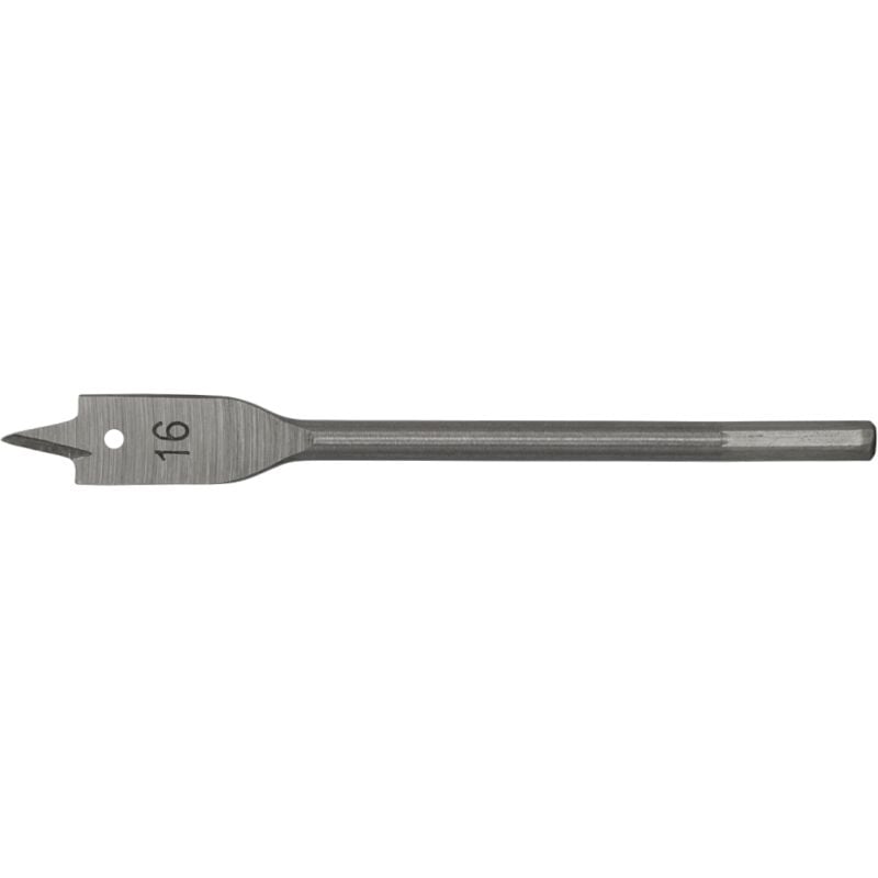 Flat Wood Bit 16mm x 152mm - Sealey