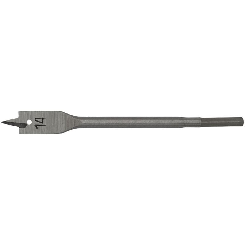 Flat Wood Bit �14mm x 152mm FWB14 - Sealey