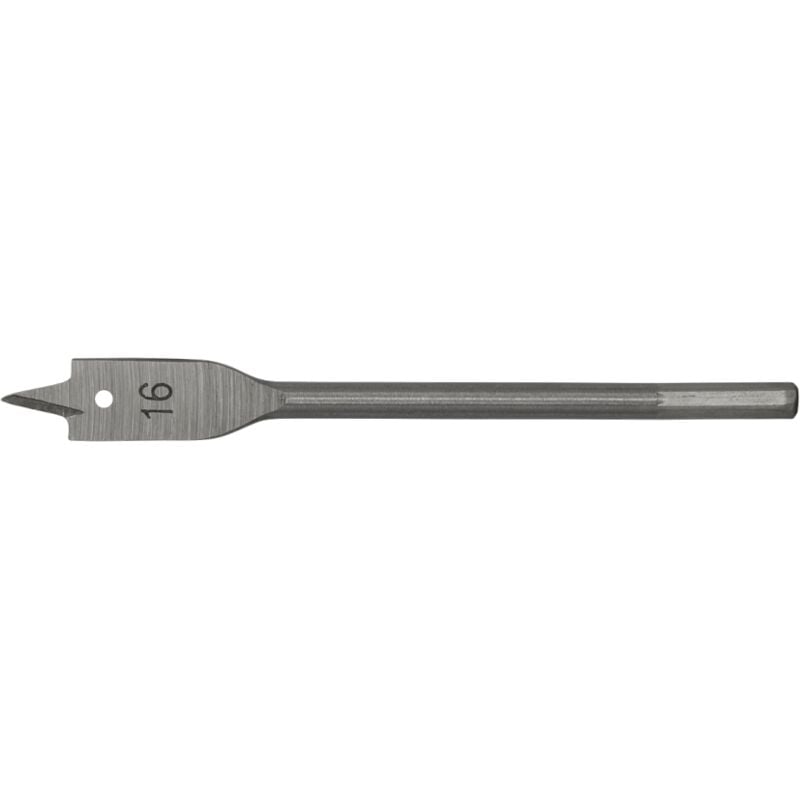 Flat Wood Bit 16mm x 152mm - Sealey