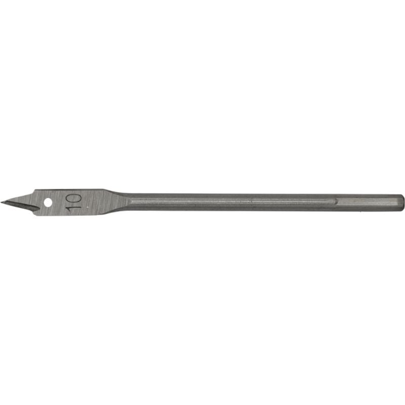 Flat Wood Bit �10mm x 152mm FWB10 - Sealey