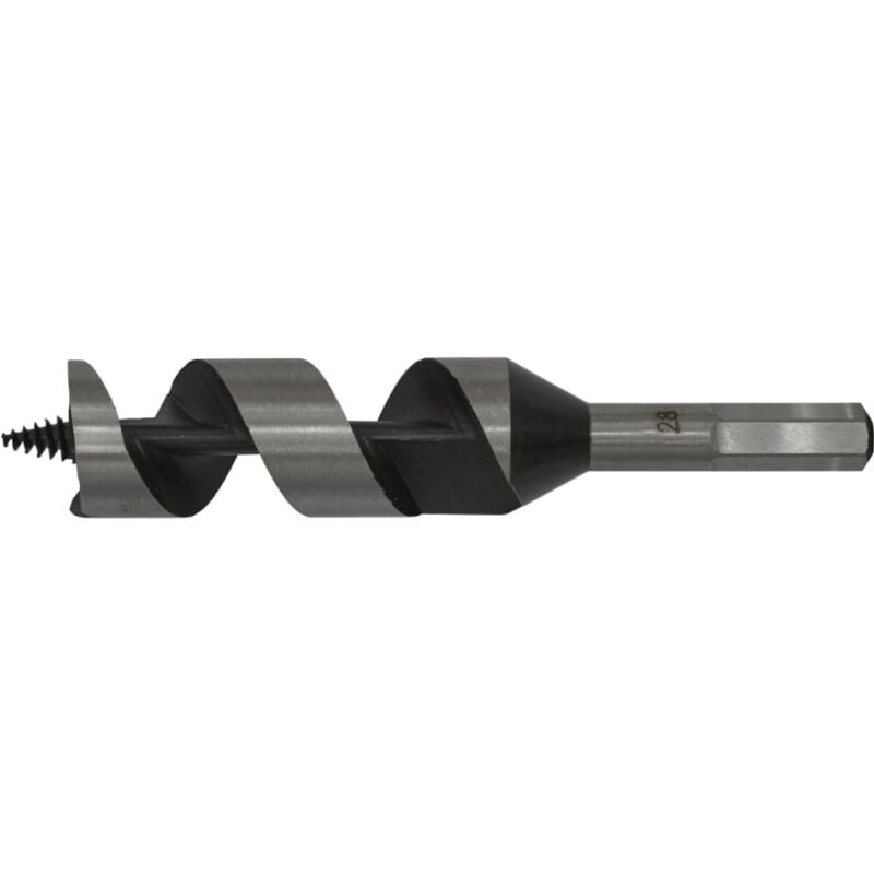 Auger Wood Drill 28 x 155mm - Sealey