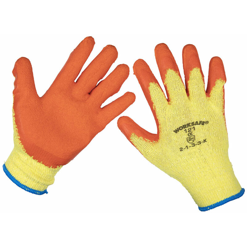 TSP121XL/6 Super Grip Knitted Gloves Latex Palm (X-Large) - Pk 6 Pairs - Worksafe