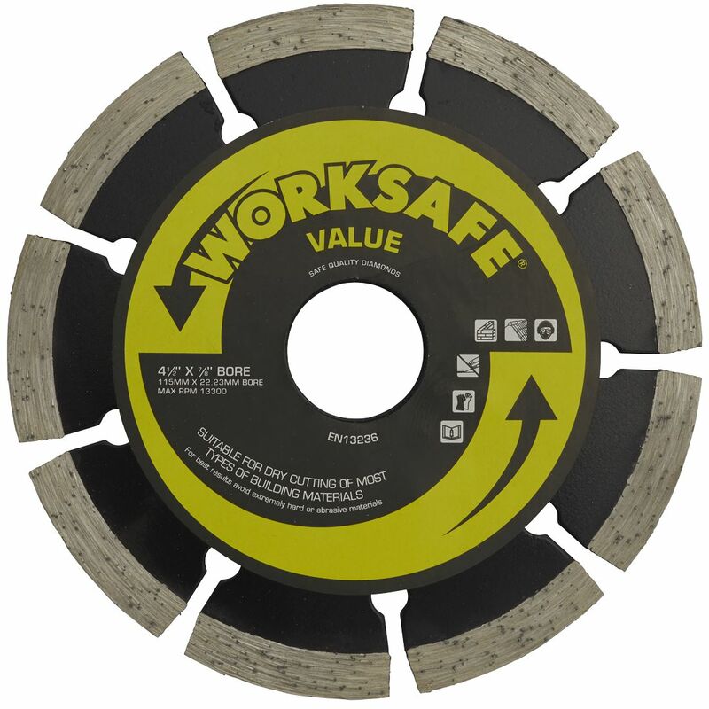 115 x �22mm Value Diamond Blade WDV115 - Sealey