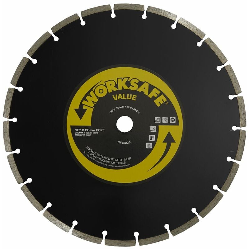 Value Diamond Blade �300 x �20mm WDV300/20 - Sealey