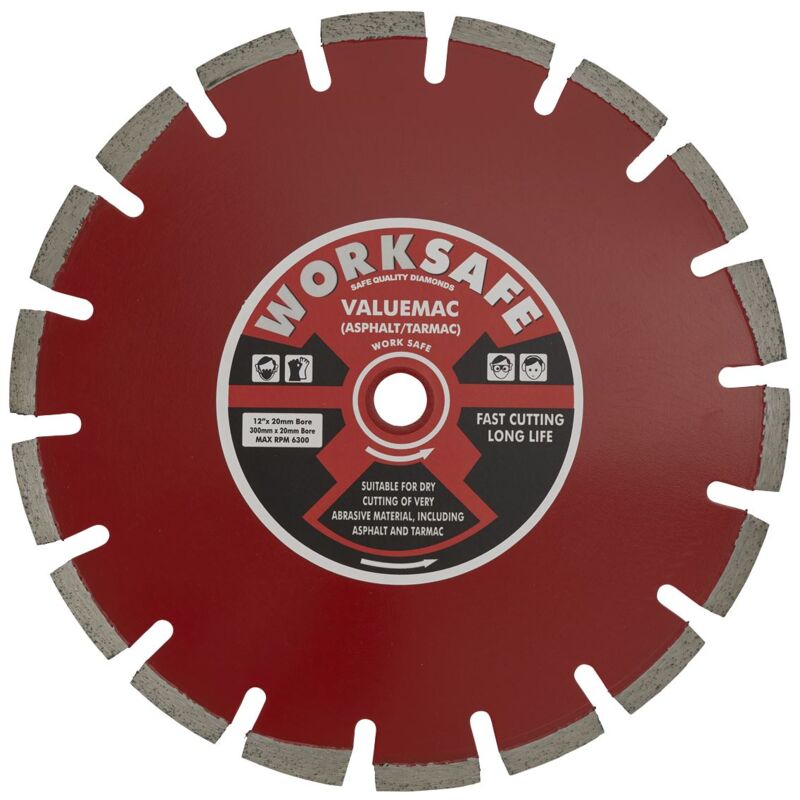 Valuemac Diamond Blade �300 x �20mm WDVM300/20 - Sealey