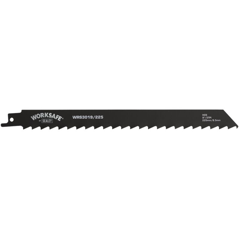 Sealey Reciprocating Saw Blade Wood 225mm 3tpi, Pack of 5