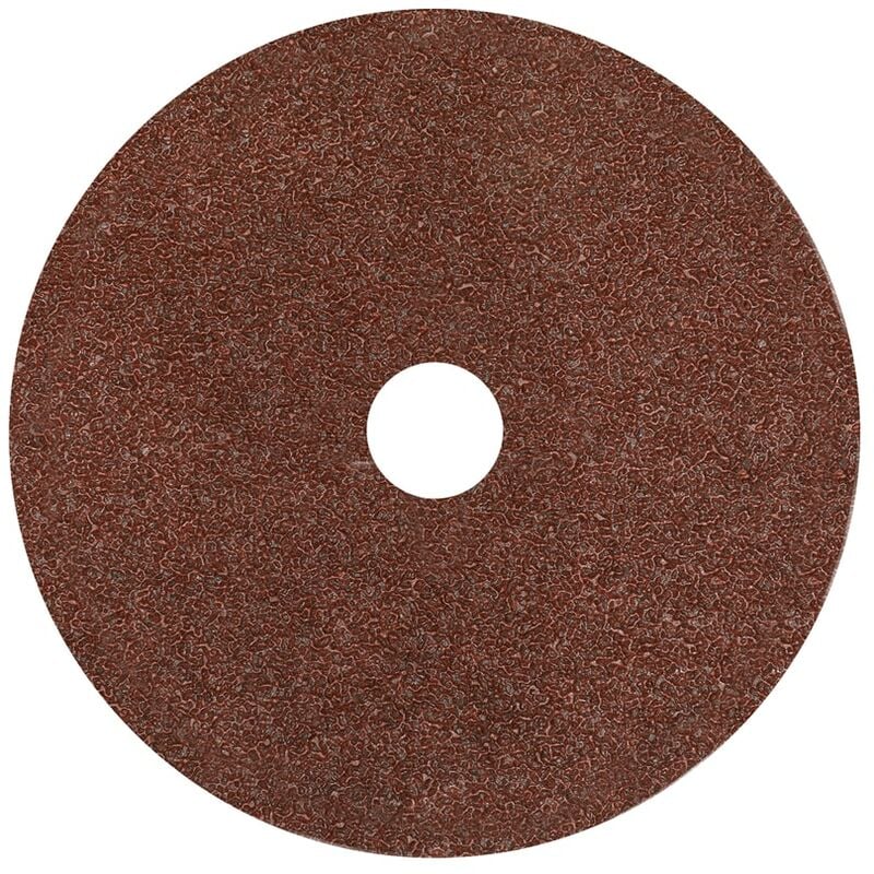 Fibre Backed Disc 100MM - 24 Grit Pack of 25 - Sealey