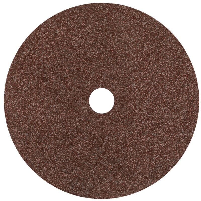 Fibre Backed Disc 175MM - 24 Grit Pack of 25 - Sealey