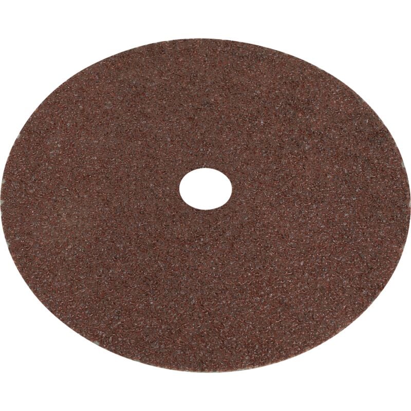 WSD724 Worksafe® 175mm Fibre Backed Sanding Disc 24Grit - Pack of 25 - Sealey