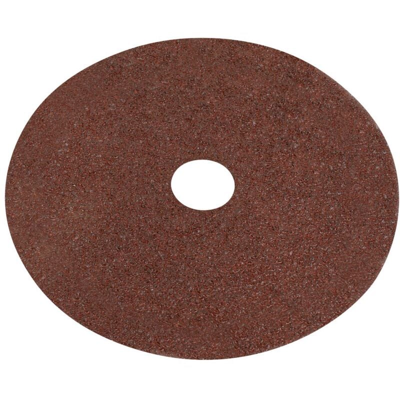 Fibre Backed Disc 100MM - 24 Grit Pack of 25 - Sealey