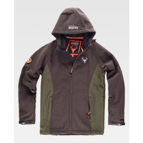 Workshell Sport 0168S | XL - Marron/Verde Caza
