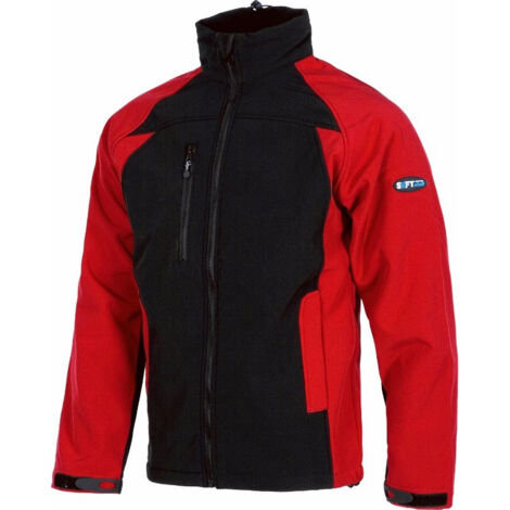 Workshell Sport 0409S | XXL - Negro+Rojo